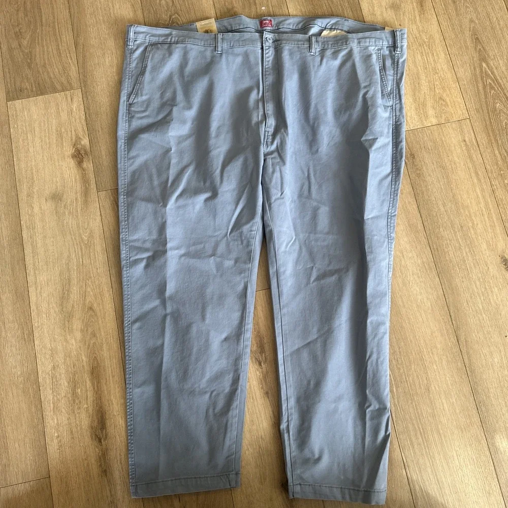Levi's Men's XX Chino Standard Taper Pants Stretch Blue 58x32 Big &‎ Tall NEW